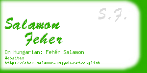 salamon feher business card