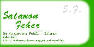 salamon feher business card